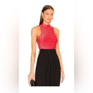 Superdown - Sophie Open Back Top in Red, Size XL